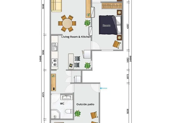 T2p Mimosa House Daire *